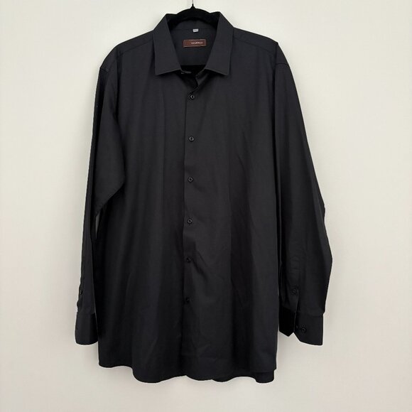 Vitarelli Other - Vitarelli Mens Black Dress Shirt Long Sleeve Button Up Business Party 18.5 36/37